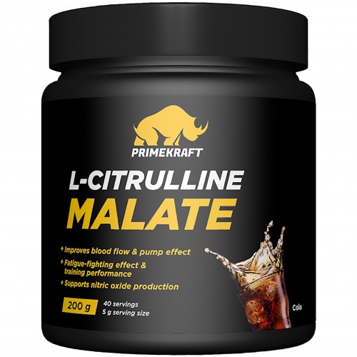 Л-Цитруллин Prime Kraft L-Citrulline Malate - 200 грамм цитрусовый микс