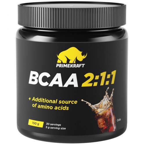Незаменимые аминокислоты Prime Kraft BCAA 2:1:1 - 150 грамм кола