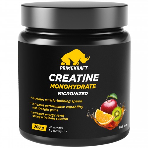 Креатин моногидрат Prime Kraft Creatine Monohydrate - 200 грамм фруктовый пунш