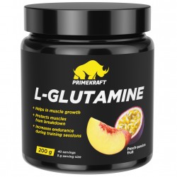 Prime Kraft L-Glutamine - 200 грамм персик-маракуйя