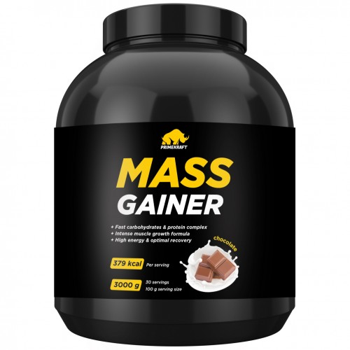 Гейнер Prime Kraft Mass Gainer - 3000 грамм (банка) шоколад