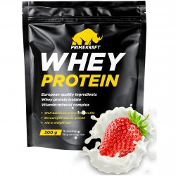Prime Kraft Whey Protein - 500 грамм клубничный йогурт