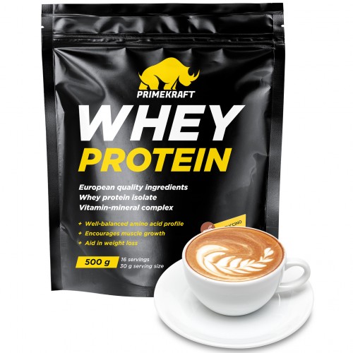 Сывороточный протеин Prime Kraft Whey Protein - 500 грамм капучино