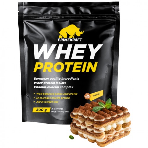 Сывороточный протеин Prime Kraft Whey Protein - 500 грамм тирамису