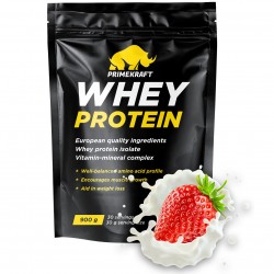 Prime Kraft Whey Protein - 900 грамм клубничный йогурт