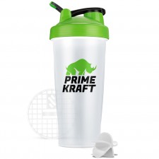 Prime Kraft шейкер с сеткой и шариком - 600 мл (зеленый)