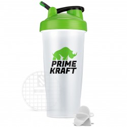 Prime Kraft шейкер с сеткой и шариком - 600 мл (зеленый)