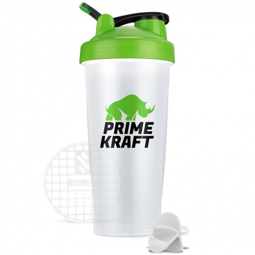 Prime Kraft шейкер с сеткой и шариком - 600 мл (зеленый)