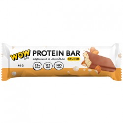 WOWBAR Protein Bar Crunch - 40 грамм карамель и миндаль