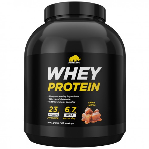 Сывороточный протеин Prime Kraft Whey Protein - 1800 грамм соленая карамель