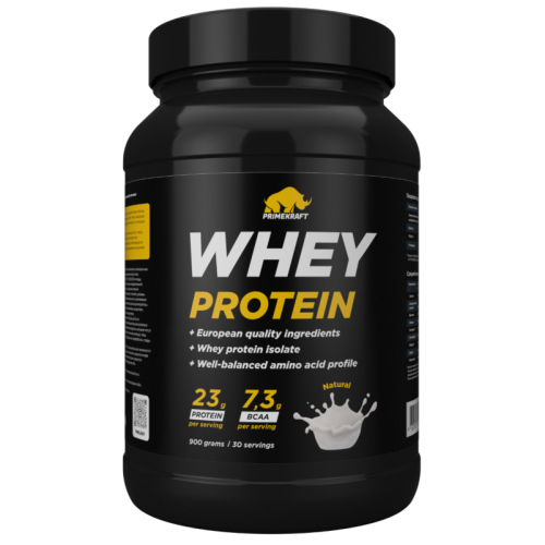Сывороточный протеин Prime Kraft Whey Protein - 900 грамм (банка) натуральный