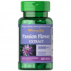 Экстракт пассифлоры Puritan's Pride Passion Flower Extract 1000 mg - 60 капсул