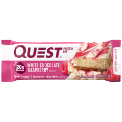 Отзывы Протеиновый батончик Quest Bar Raspberry & White Chocolate (малина в белом шоколаде) - 60 грамм