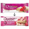 Протеиновый батончик Quest Bar Raspberry & White Chocolate (малина в белом шоколаде) - 60 грамм (фото-1)