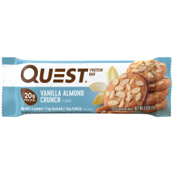 Quest Bar Vanilla Almond Crunch (ваниль-миндаль) - 60 грамм