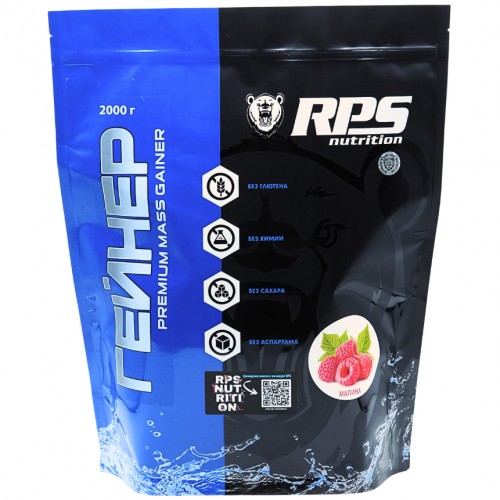 Гейнер RPS Nutrition Premium Mass Gainer - 2000 грамм малина