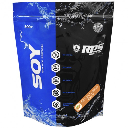 Соевый протеин RPS Nutrition Soy Protein - 500 грамм миндальное печенье