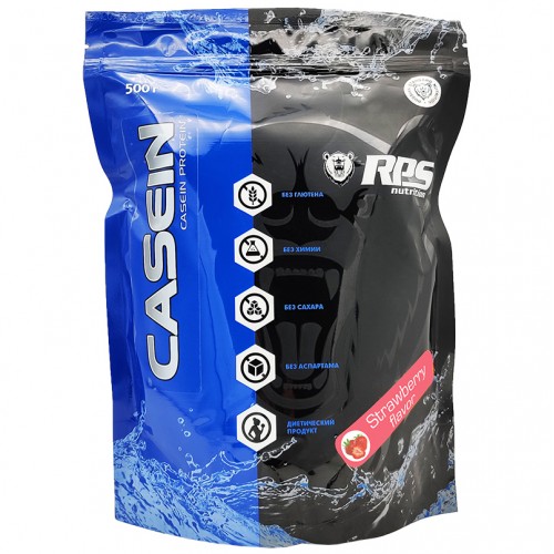 RPS Nutrition Casein Protein - 500 грамм клубника