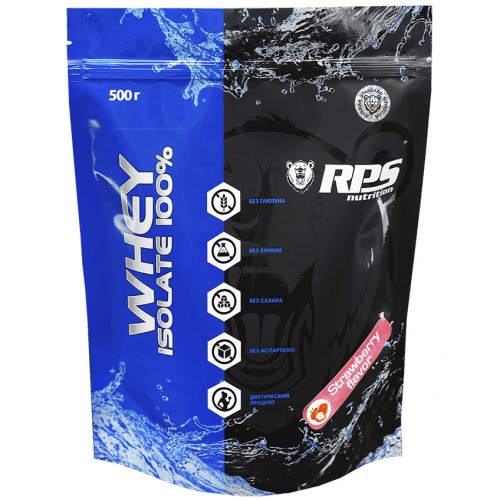 RPS Nutrition Whey Isolate 100% - 500 грамм клубника