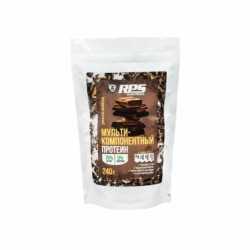Мультикомпонентный Яично-Соевый протеин RPS nutrition, Multicomponent protein RPS nutrition, пакет дой-пак 240г двойной шоколад