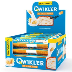 Snaq Fabriq Батончик глазированный Qwikler - набор 30х40 г (нуга с арахисом)