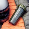 Шейкер с отделением SmartShake Original2GO ONE (армейский зеленый) - 800 мл (фото-2)
