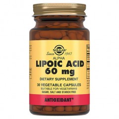 Отзывы Альфа-липоевая кислота Solgar Alpha Lipoic Acid 60 mg - 30 капсул
