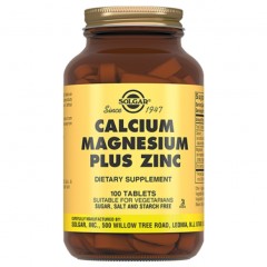 Solgar Calcium Magnesium plus Zinc - 100 таблеток