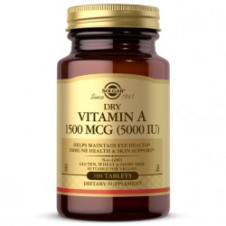 Solgar Dry Vitamin A 1500 mcg - 100 таблеток