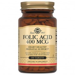 Отзывы Фолиевая кислота Solgar Folic Acid 400 mcg - 100 таблеток