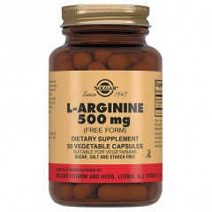 Л-Аргинин Solgar L-Arginine 500 mg - 50 капсул
