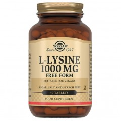 Л-Лизин Solgar L-Lysine 1000 mg - 50 таблеток