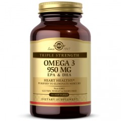 Отзывы Solgar Omega 3 950 mg Triple Strength - 50 капсул