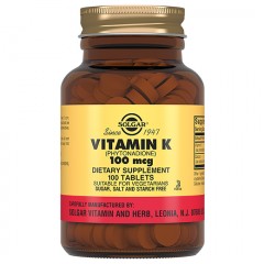Отзывы Solgar Vitamin K1 100 mcg - 100 таблеток