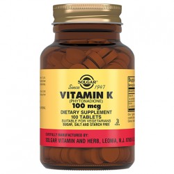 Solgar Vitamin K1 100 mcg - 100 таблеток
