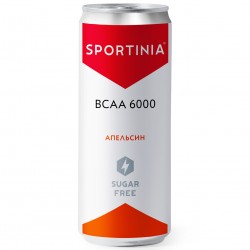 Sportinia напиток газированный BCAA 6000 - 330 мл апельсин