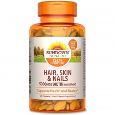 Sundown Naturals Hair, Skin & Nails - 120 каплет