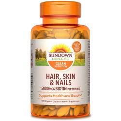 Sundown Naturals Hair, Skin & Nails - 120 каплет