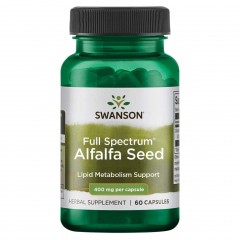 Swanson Alfalfa Seed Full Spectrum 400 mg - 60 капсул (срок 10.23)