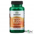 Swanson Balance Vitamine B-200 Complex - 100 вег. капсул
