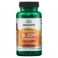 Swanson Balance Vitamine B-200 Complex - 100 вег. капсул