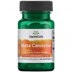 Swanson Beta Carotene 25000 IU (7500 mcg) - 100 капсул