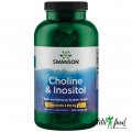 Swanson Холин и инозитол Choline & Inositol 250/250 mg - 250 капсул
