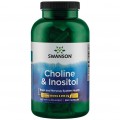 Swanson Холин и инозитол Choline & Inositol 250/250 mg - 250 капсул