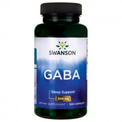Гамма-аминомасляная кислота Swanson GABA 500 mg - 100 капсул