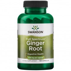 Корень имбиря Swanson Ginger Root 540 mg - 100 капсул