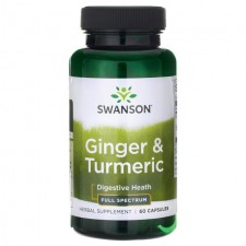 Swanson Имбирь и куркума Ginger & Turmeric - 60 капсул