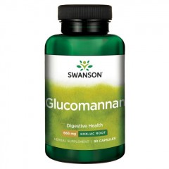 Глюкоманнан Swanson Glucomannan 665 mg - 90 капсул