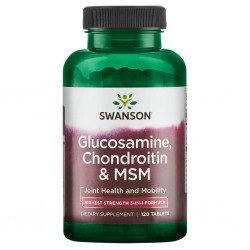 Swanson Glucosamine, Chondroitin, MSM - 120 таблеток