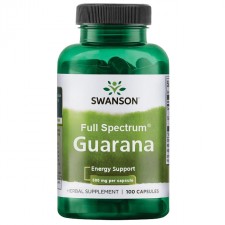 Swanson Гуарана Guarana 500 mg - 100 капсул